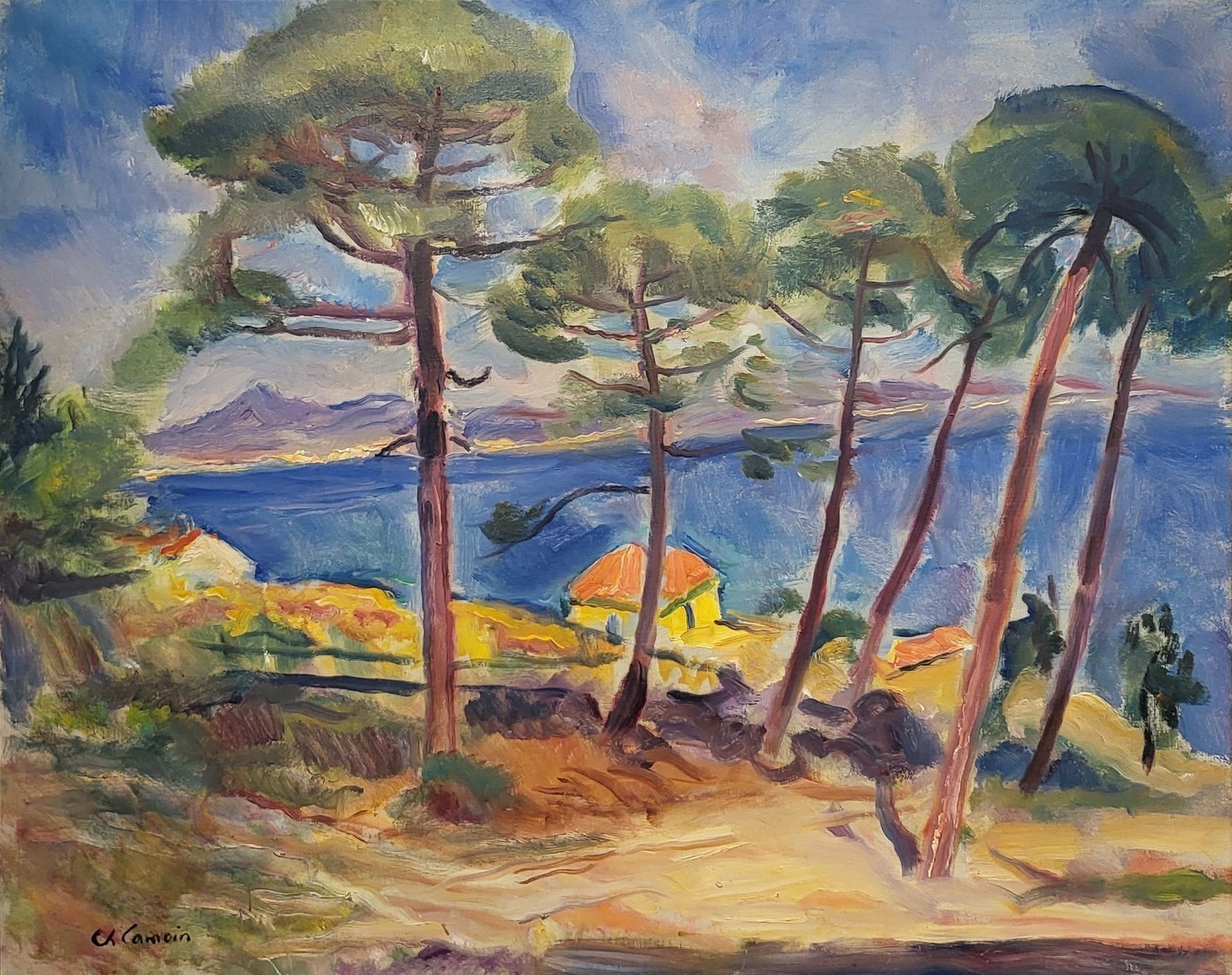 Charles CAMOIN (1879-1965) Saint-Tropez, Petite Afrique aux grands pins
Huile su&hellip;