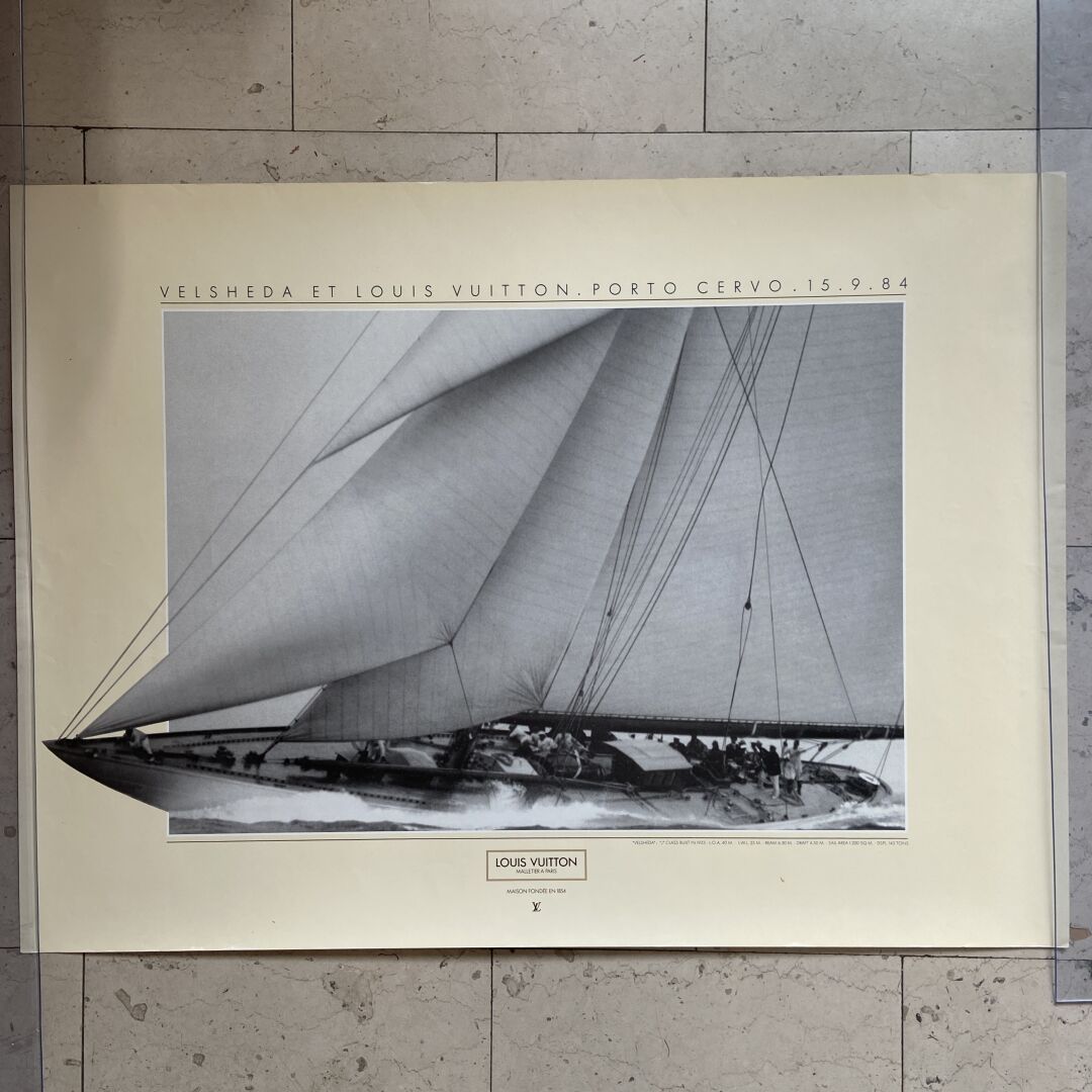 LOUIS VUITTON - Velsheda - A poster Porto Cervo dated …