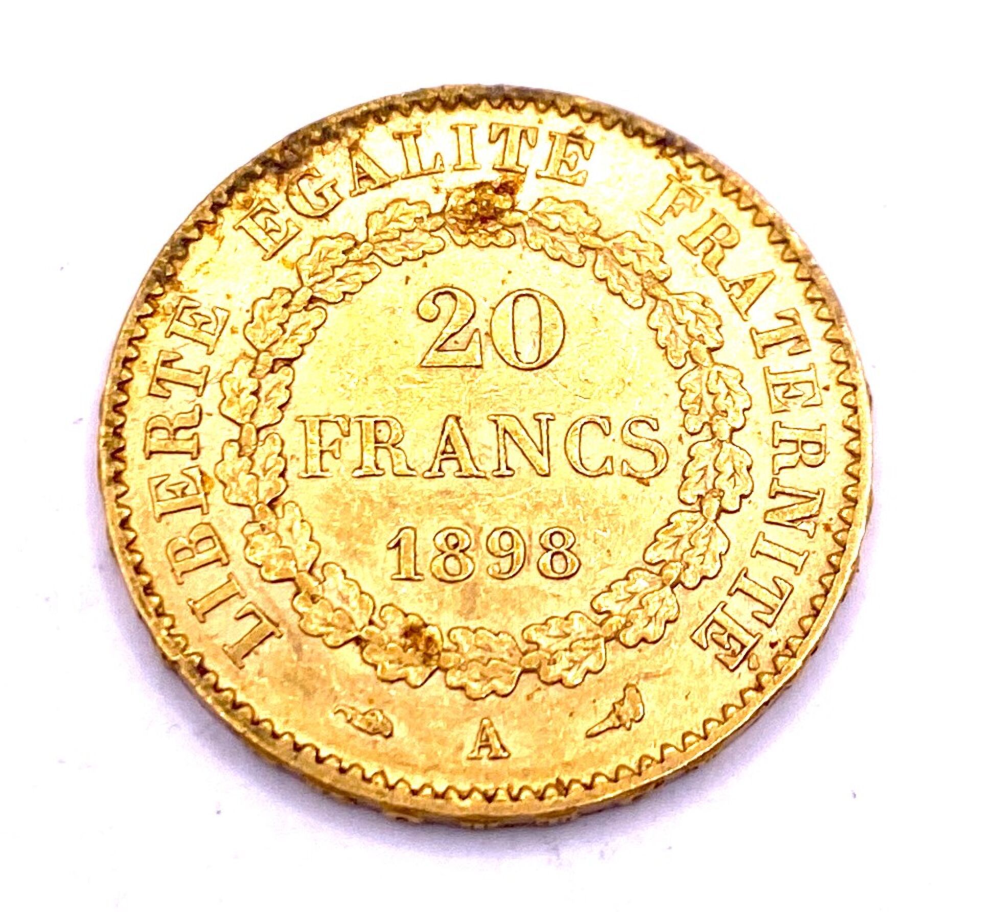 Null France - Pièce de 20 francs Or Génie république française en or jaune datan&hellip;