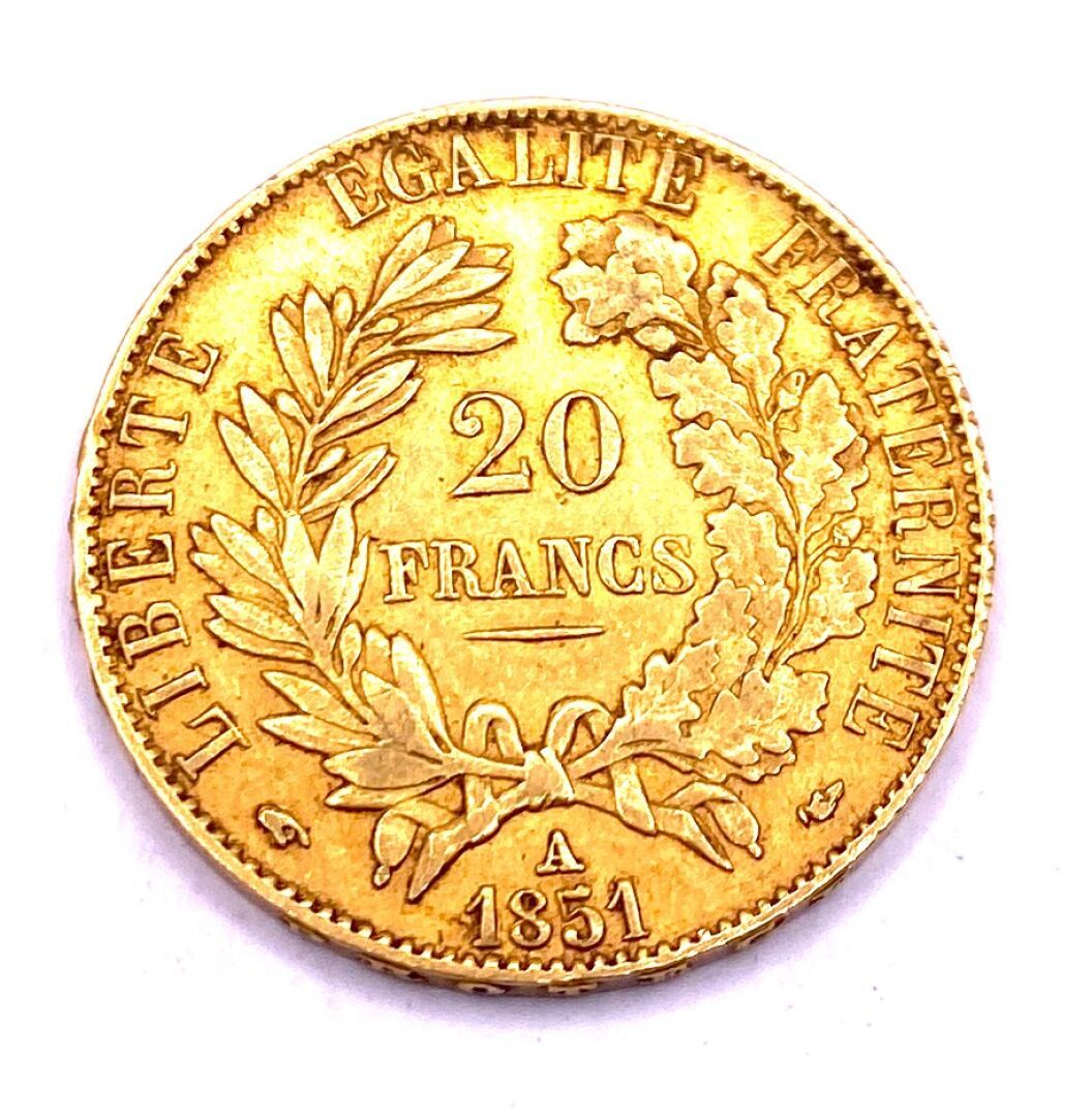 Null France - Pièce de 20 francs Tête de Cérès république française en or jaune &hellip;