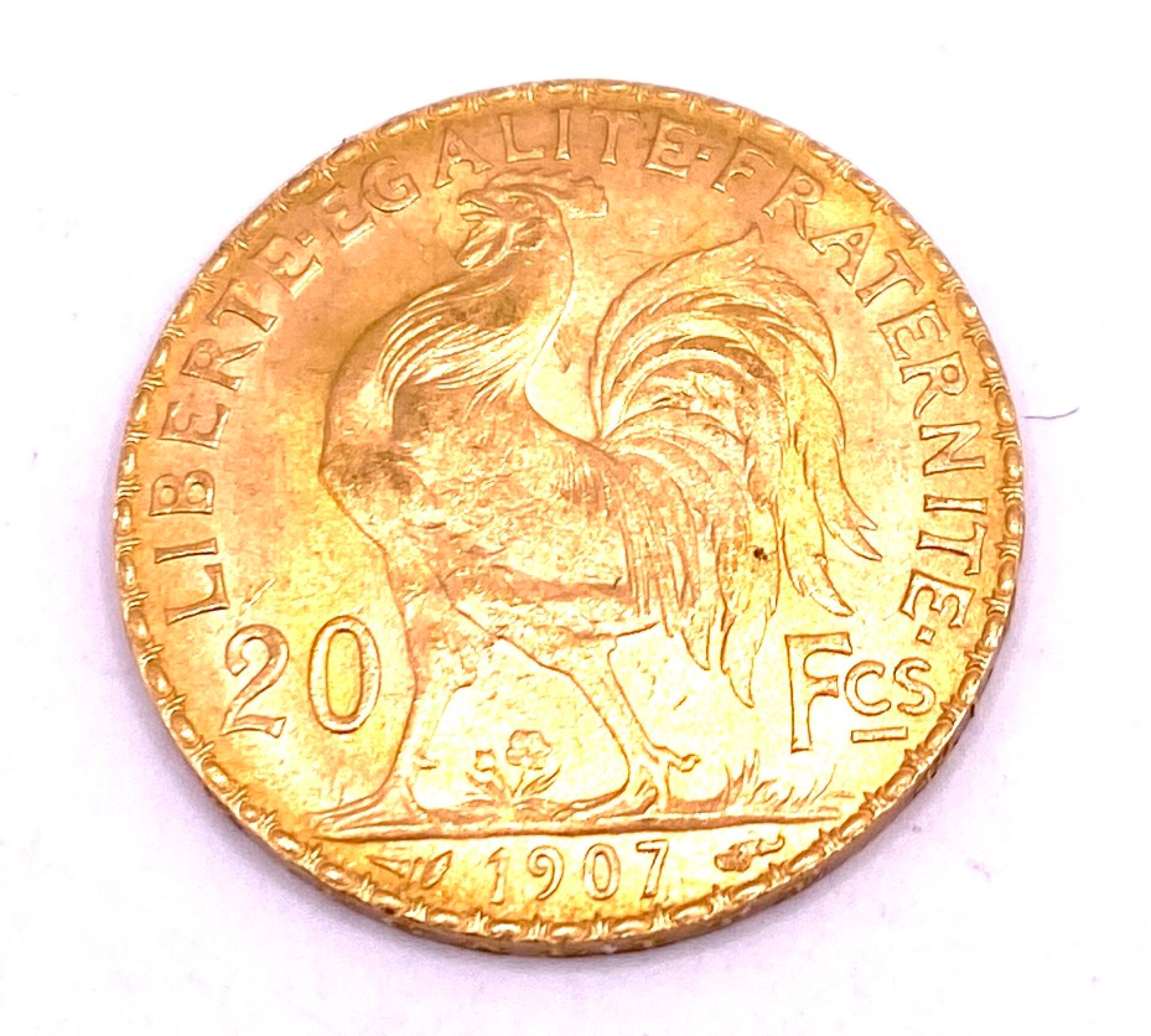 Null France - Pièce de 20 francs Marianne au coq République Française en or jaun&hellip;