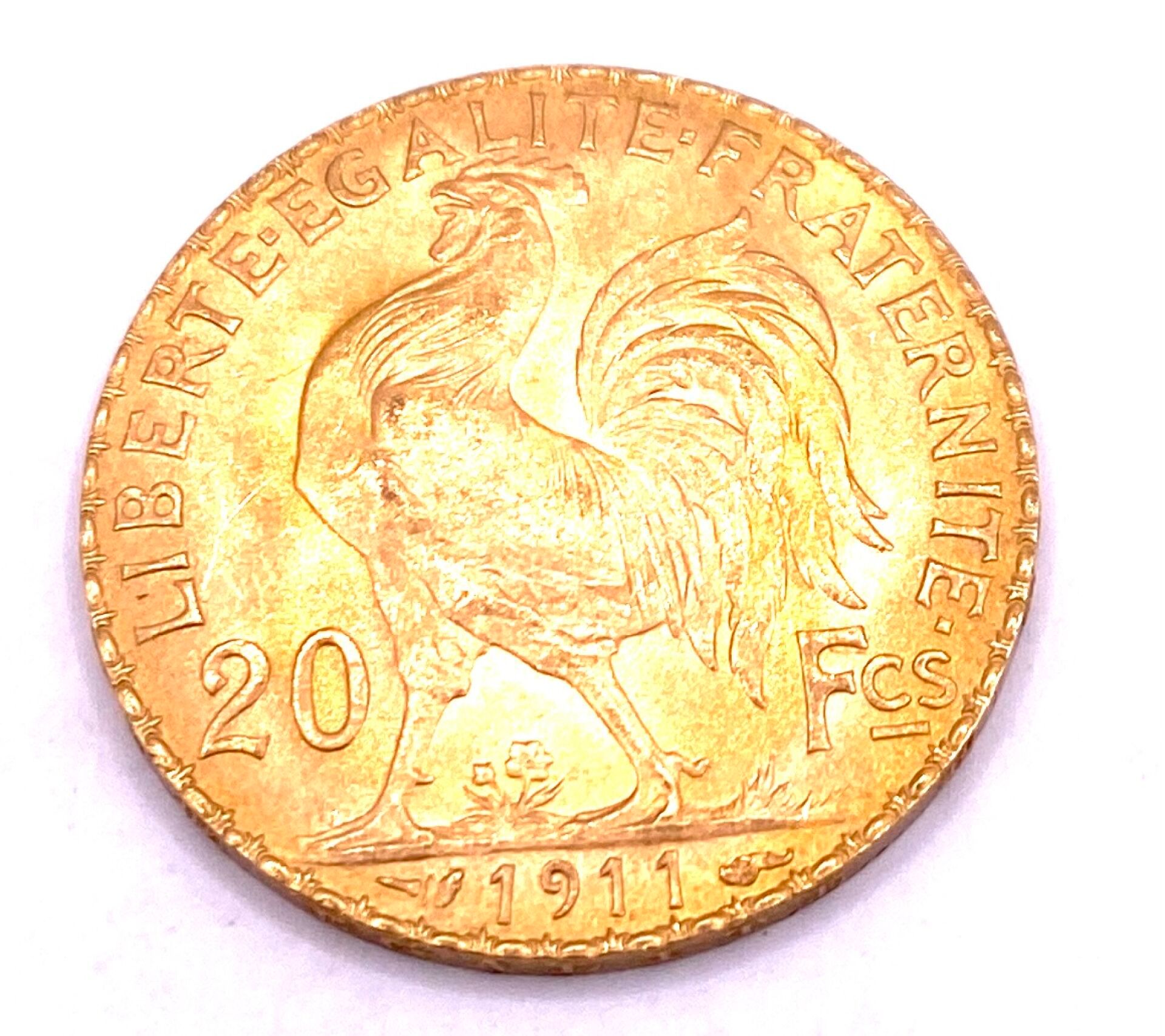Null France - Pièce de 20 francs Marianne au coq République Française en or jaun&hellip;
