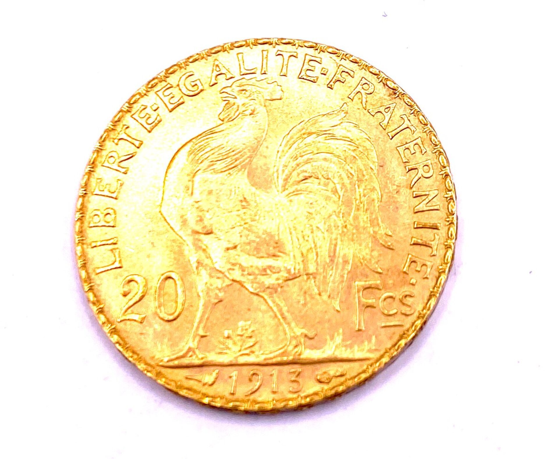 Null France - Pièce de 20 francs Marianne au Coq république française en or jaun&hellip;
