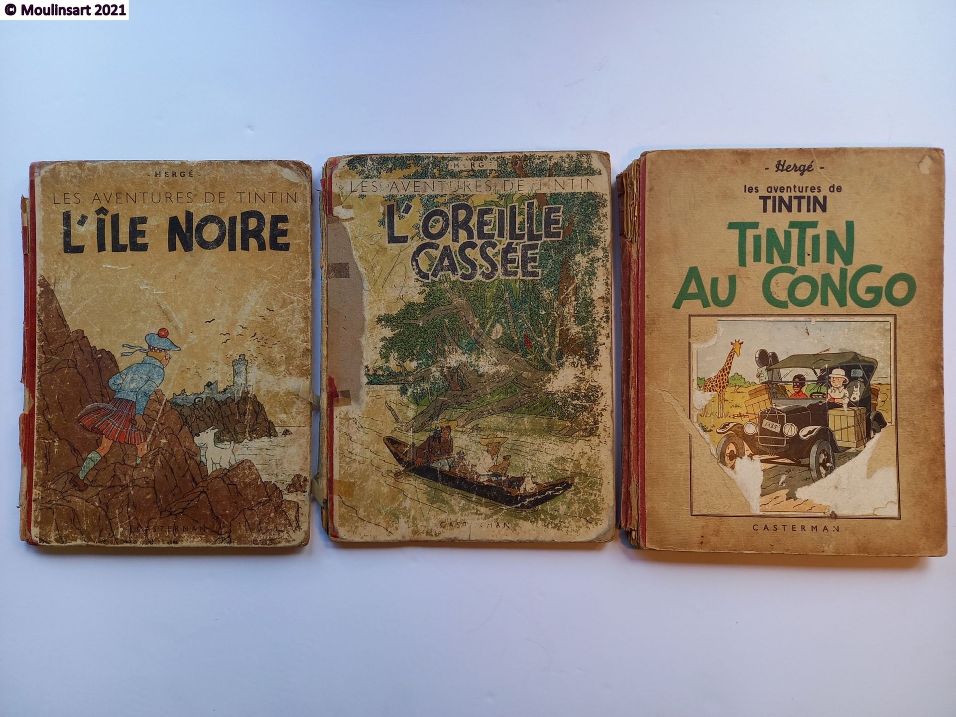 HERGÉ HERGE

Set of three Tintin albums



Tintin in Congo in black and white, s&hellip;