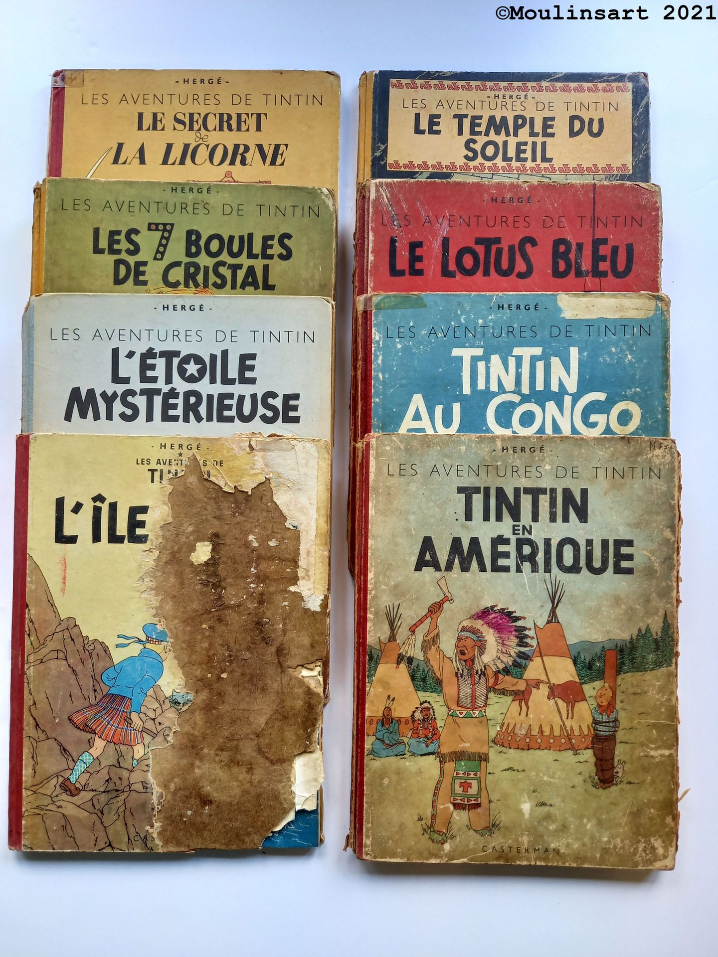 HERGÉ HERGE

Set of eight Tintin albums



Including: The Mysterious Star, DB B1&hellip;