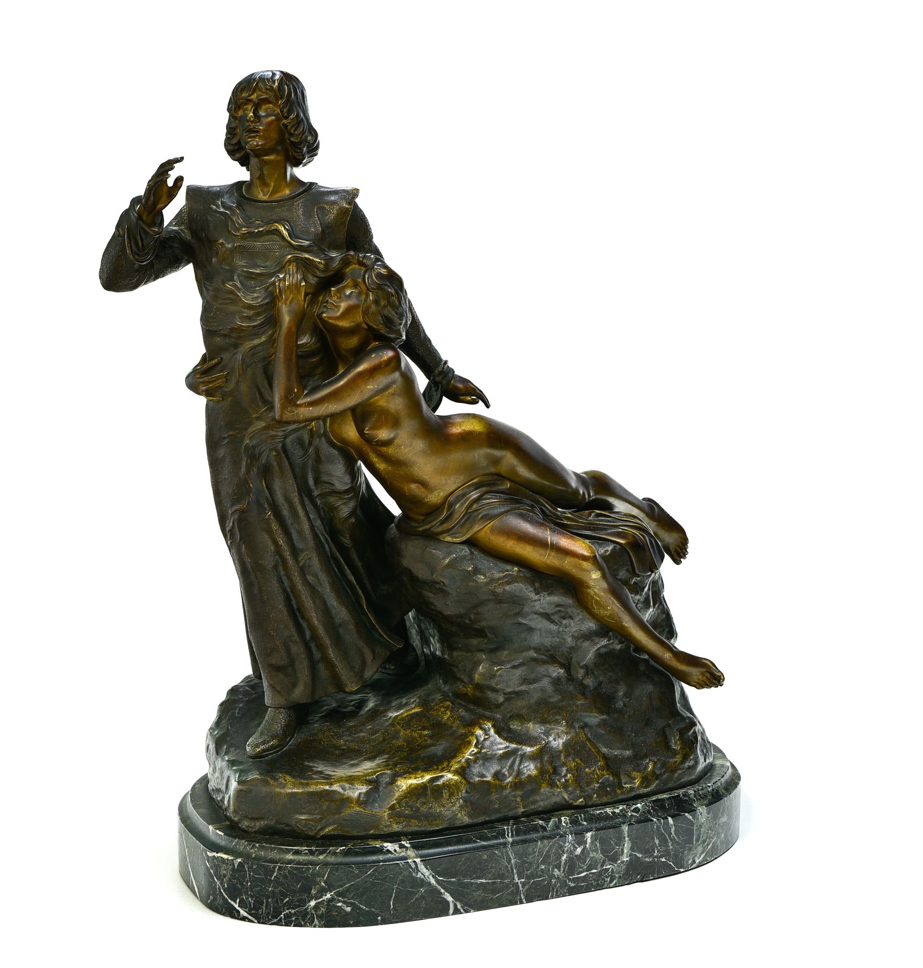 Louis CHALON (1866 - 1940) Louis CHALON (1866-1940)

Tannhäuser



bronze sculpt&hellip;