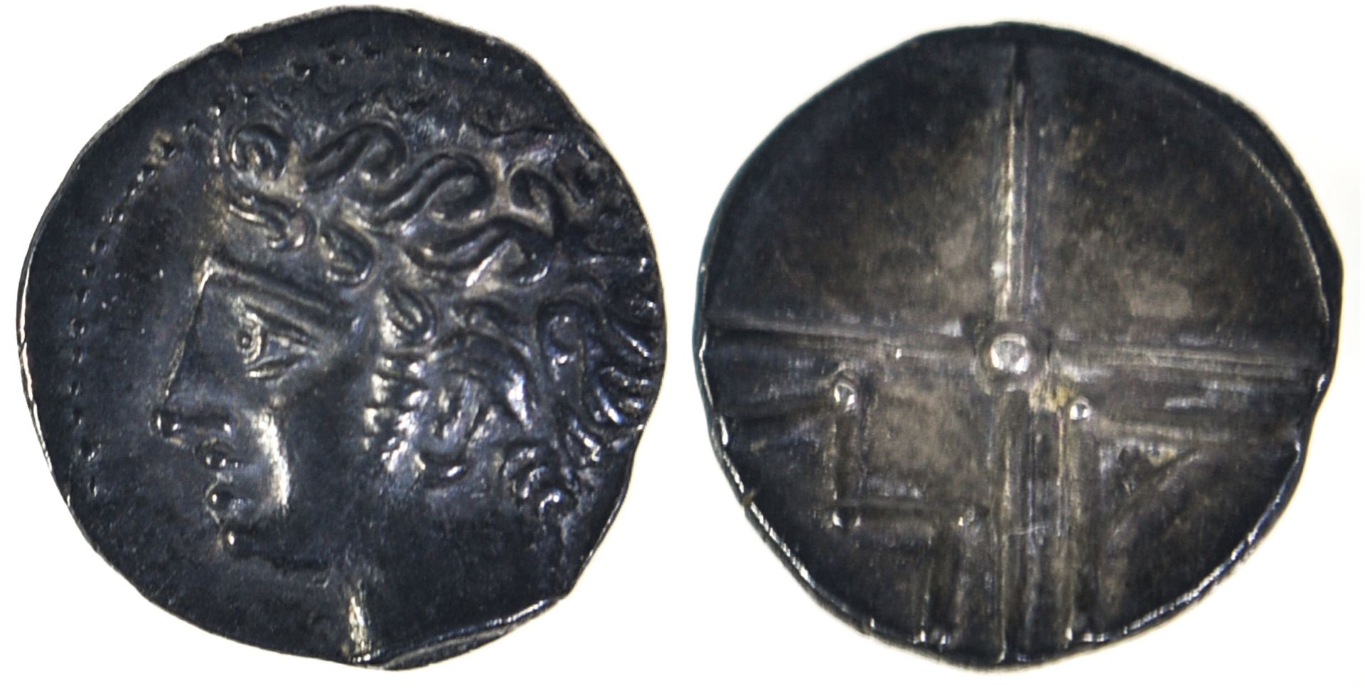 Massalia (Marseille), GAUL,

Massalia (Marseille),

Obole, 0.54g, C.400 BC, head&hellip;