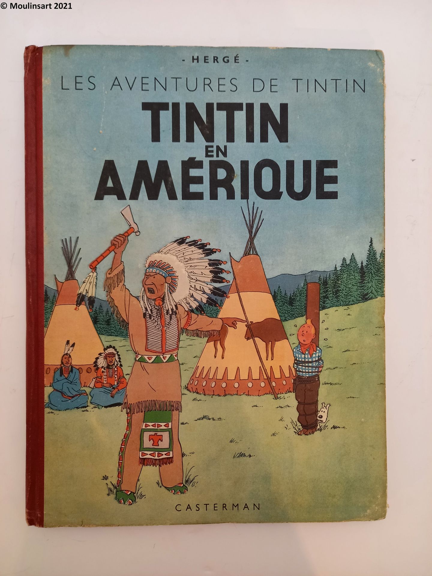 Hergé HERGE

Tintin en Amérique



B1 DR, couleur, copyright 47, 1er plat, frott&hellip;