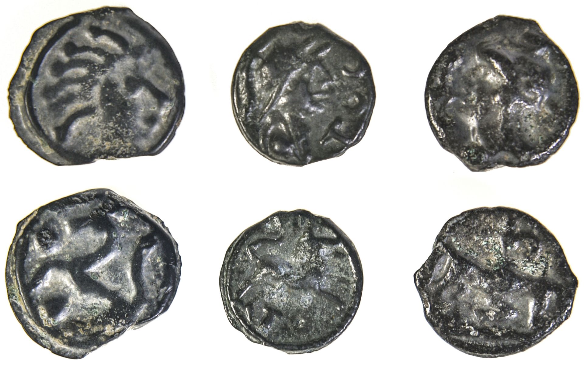 Lot de monnaies en bronze, GAUL,

Lot of bronze coins,

Senones, Potin, 4.49g, c&hellip;