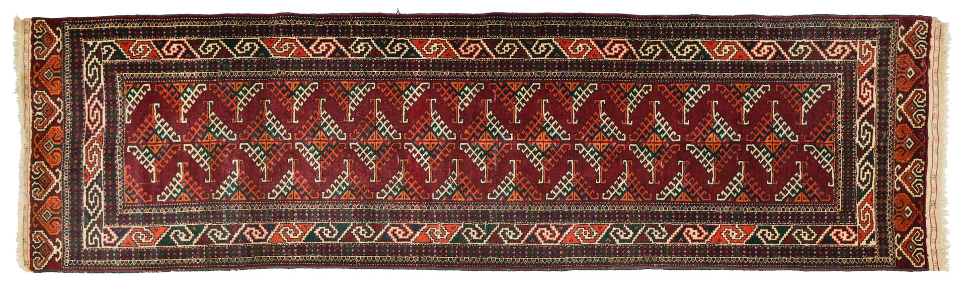 Galerie Boukhara Bokhara tapestry



Red ground, decorated with twelve guls, geo&hellip;