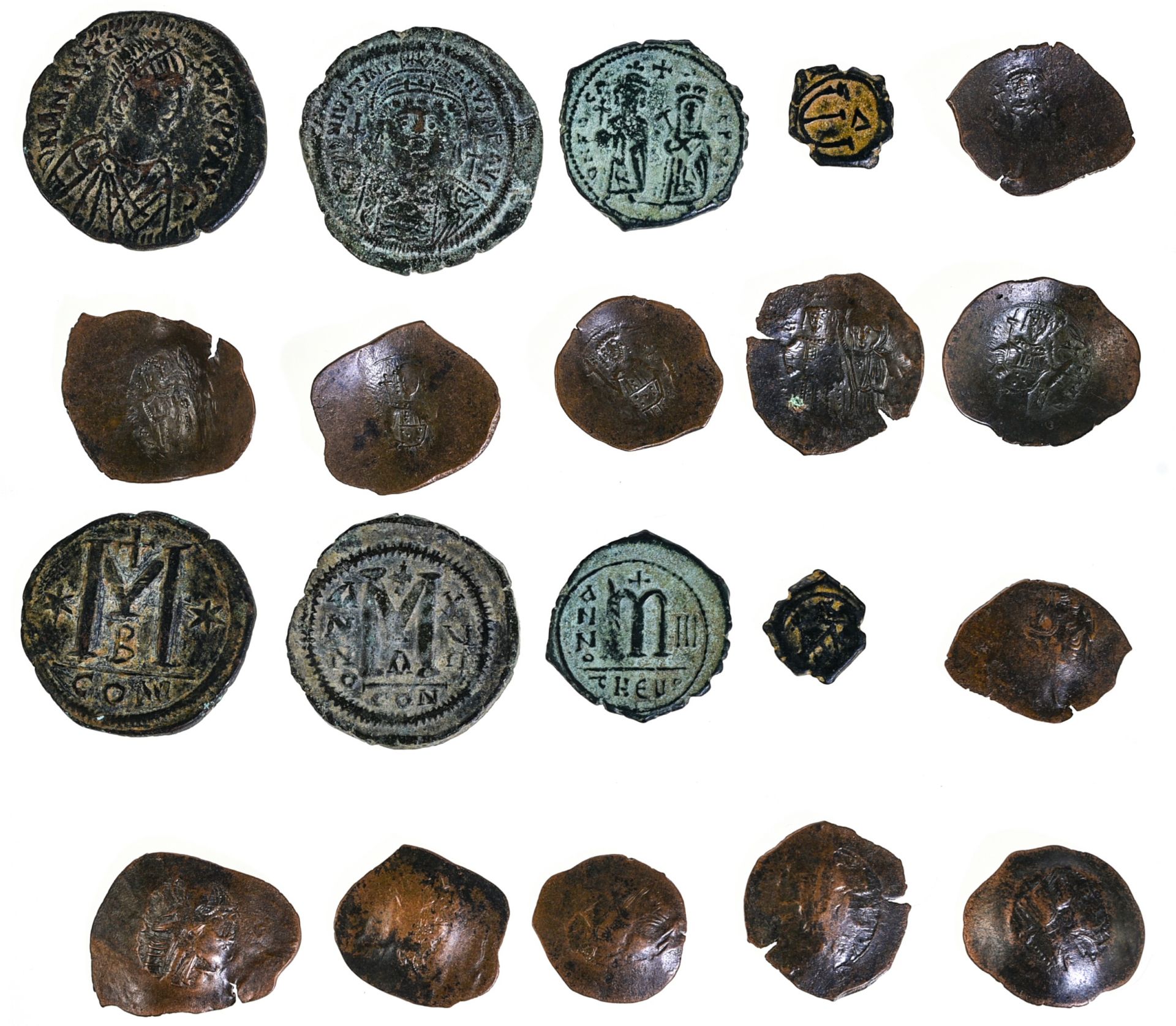 Lot de monnaies, BYZANCE,

Lot de monnaies,



Anastase Ier (491-518), Follis, 1&hellip;