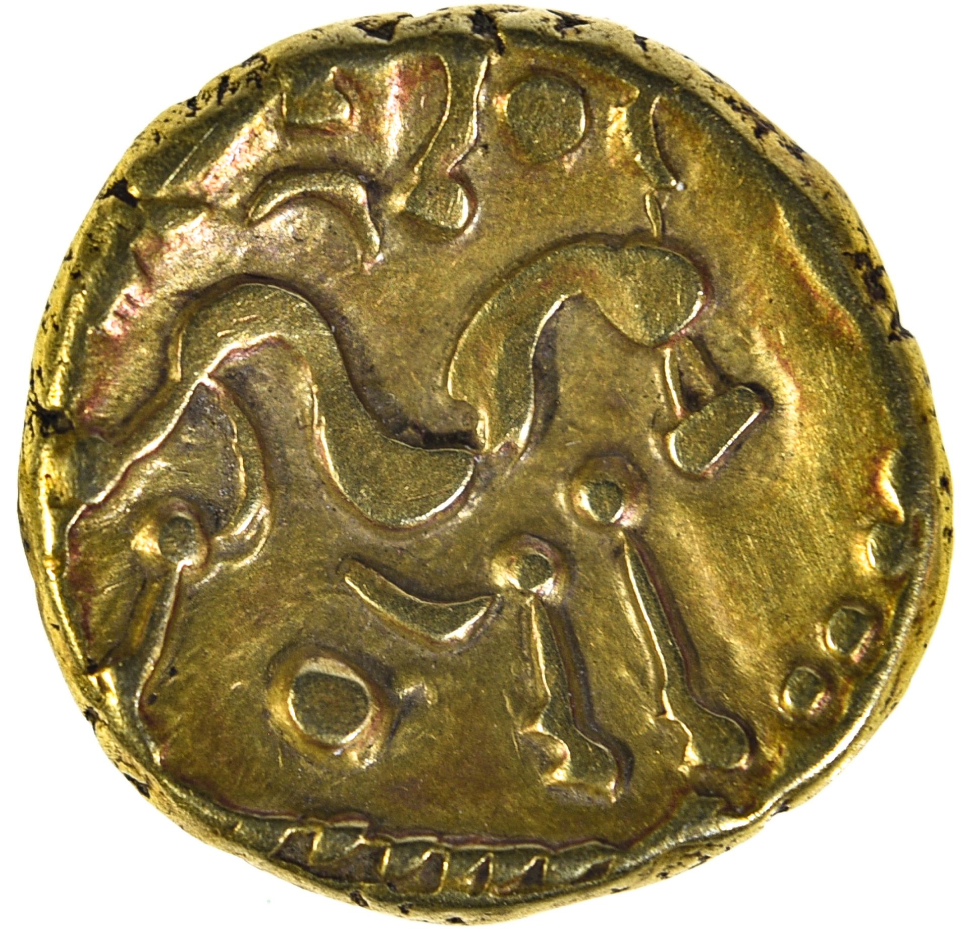 Ambiens ou Ambiani, GAULE。

Ambiens或Ambiani。



Statere，6.05克，约公元前60年，表面光滑，反面有马的&hellip;