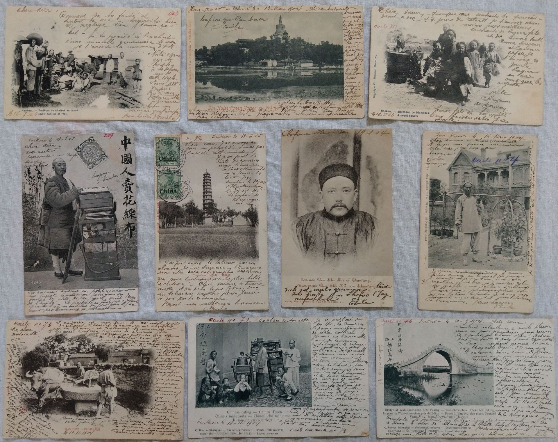 Null 中国，1905-1907

袁世凯的汉口及周边地区的图片卡



包括16张图片卡（汉口的街景、演员、囚犯、小街道行业、总督Yán Shìkǎi

从&hellip;