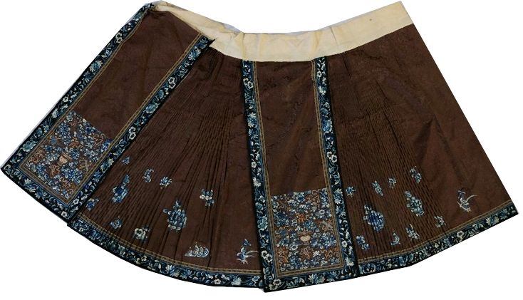 Null Mang Qun or apron skirt

CHINA, QING DYNASTY, CA. 1900

Brown damask with a&hellip;