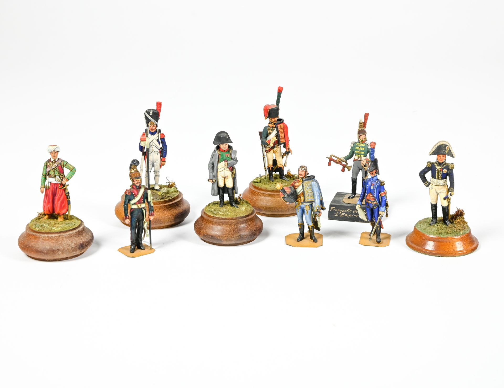 Ensemble de 9 soldats de plomb dont Napoléon, Roustan, ... Set of 9 tin soldiers&hellip;