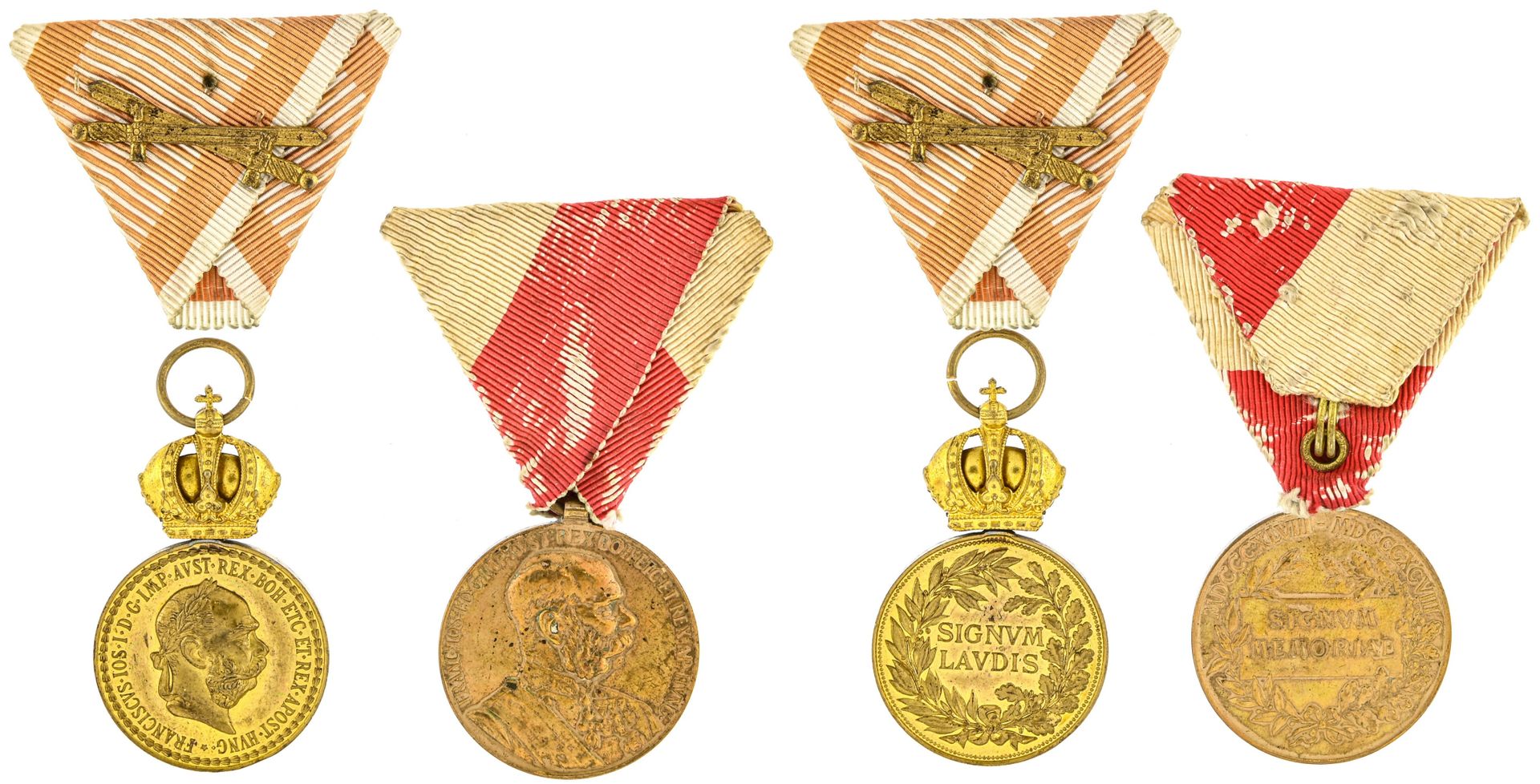AUTRICHE, 奥地利。

弗朗茨-约瑟夫（1848-1916）。



奥地利皇帝弗兰茨-约瑟夫1848-1898年周年纪念奖章，镀金青铜，34毫米，背面&hellip;