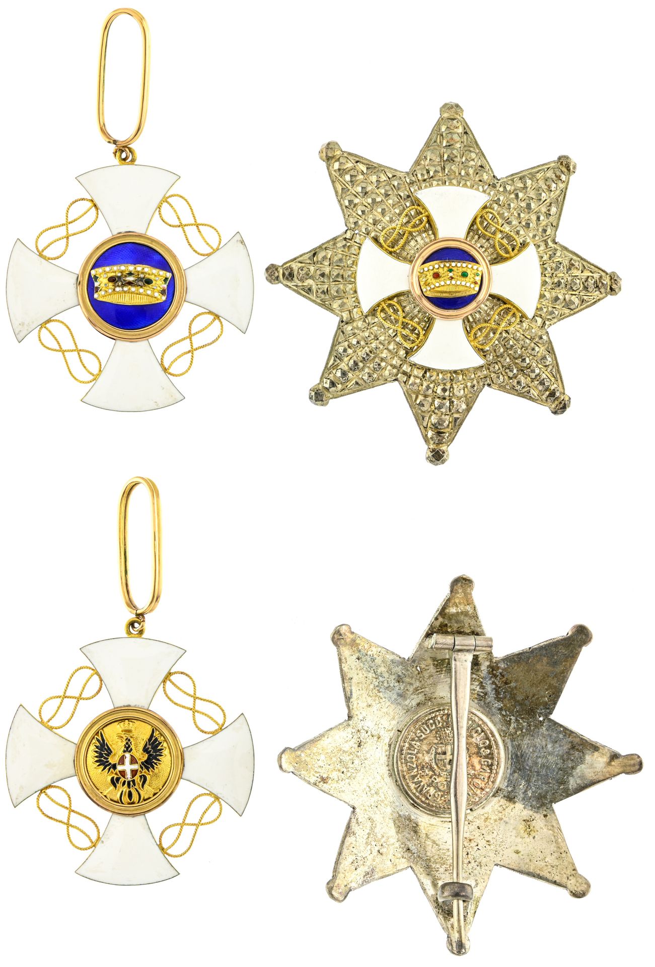 ITALIE, ITALIA,

Ordine della Corona d'Italia,



Croce di Comandante, oro e sma&hellip;