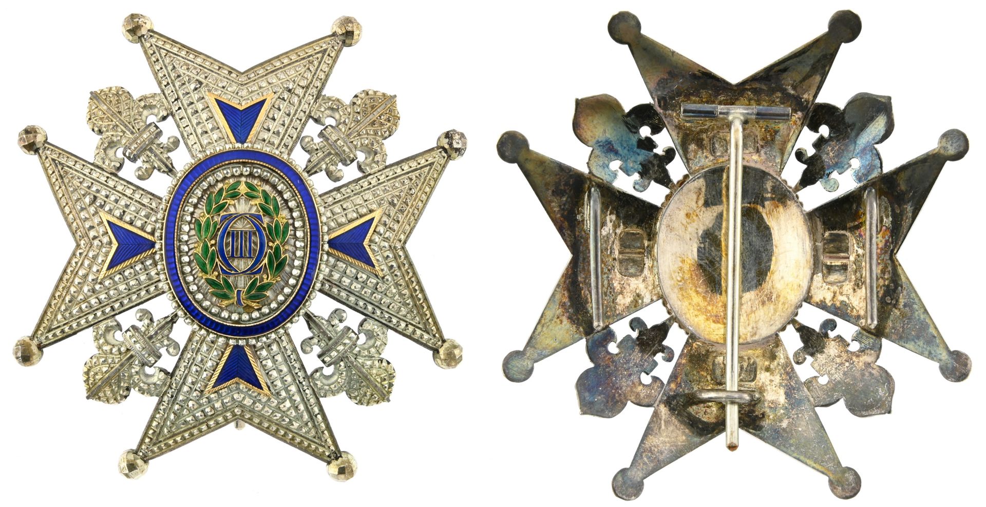 ESPAGNE, ESPAÑA,

Orden de Carlos III,



Placa de comandante, 72 x 75 mm, plata&hellip;