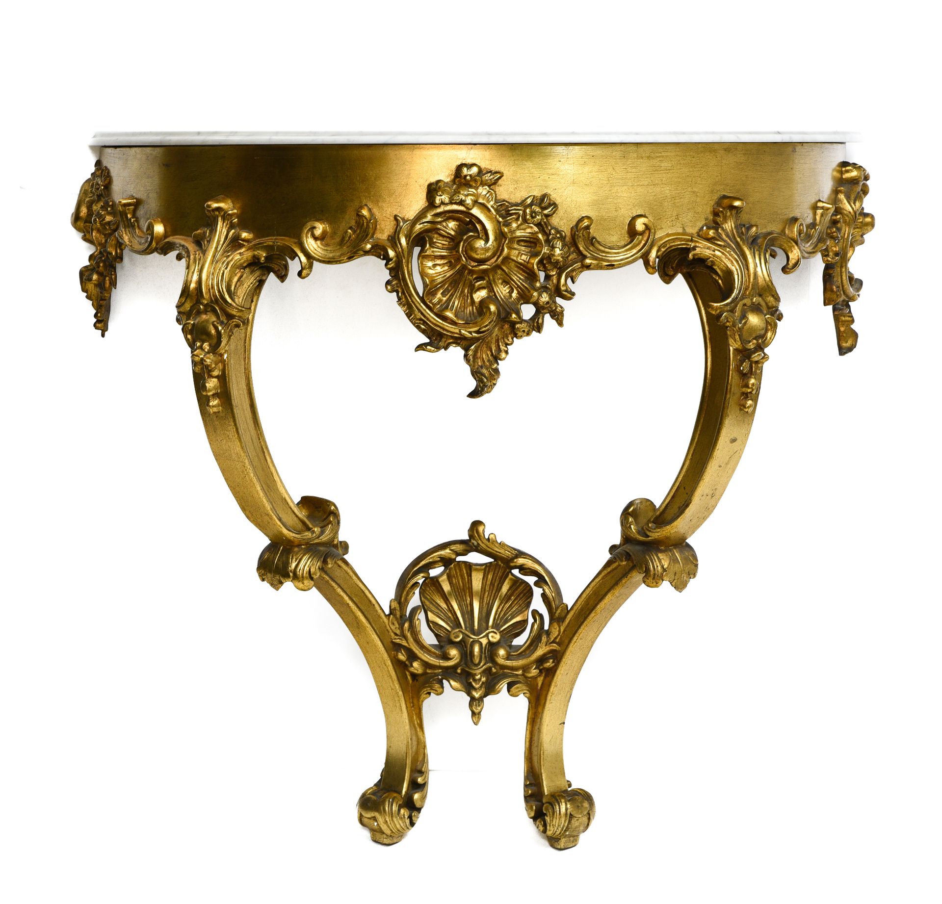 Null 
OBRA DE ESTILO LOUIS XV





Consola











En madera tallada dorada y&hellip;