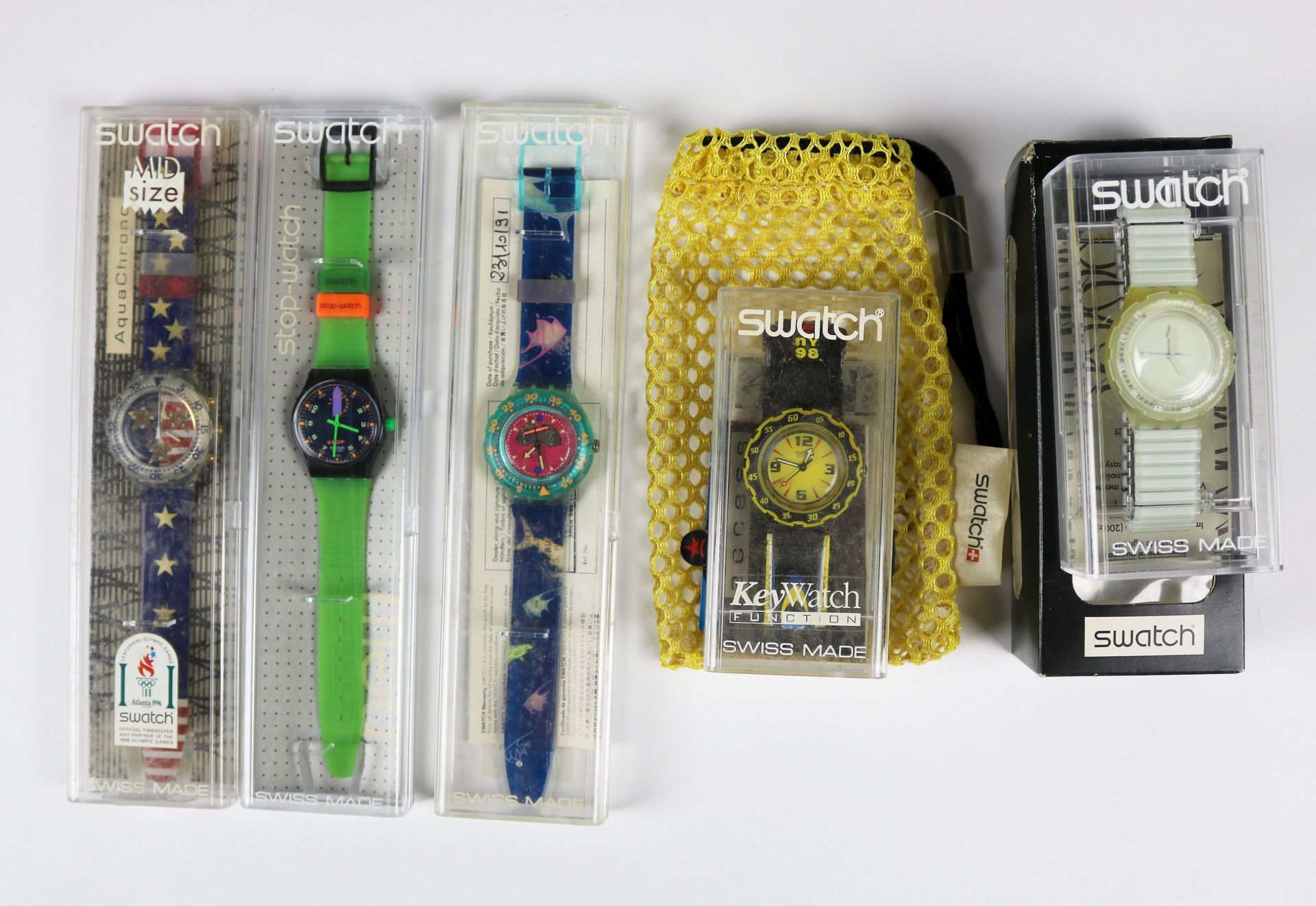 SWATCH SWATCH

Lot de 5 montres



Aquachrono, American Dream, réf. SEK103, 1994&hellip;