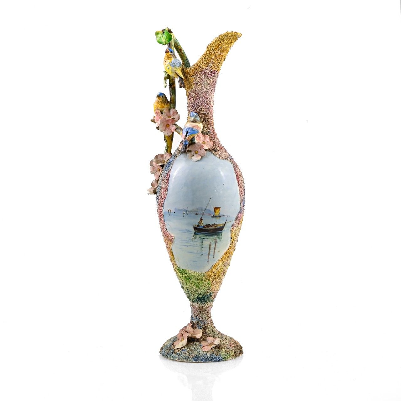 Null DANS LE GOUT DE L'ÉCOLE DE PALISSY
Important vase

en céramique à décor éma&hellip;
