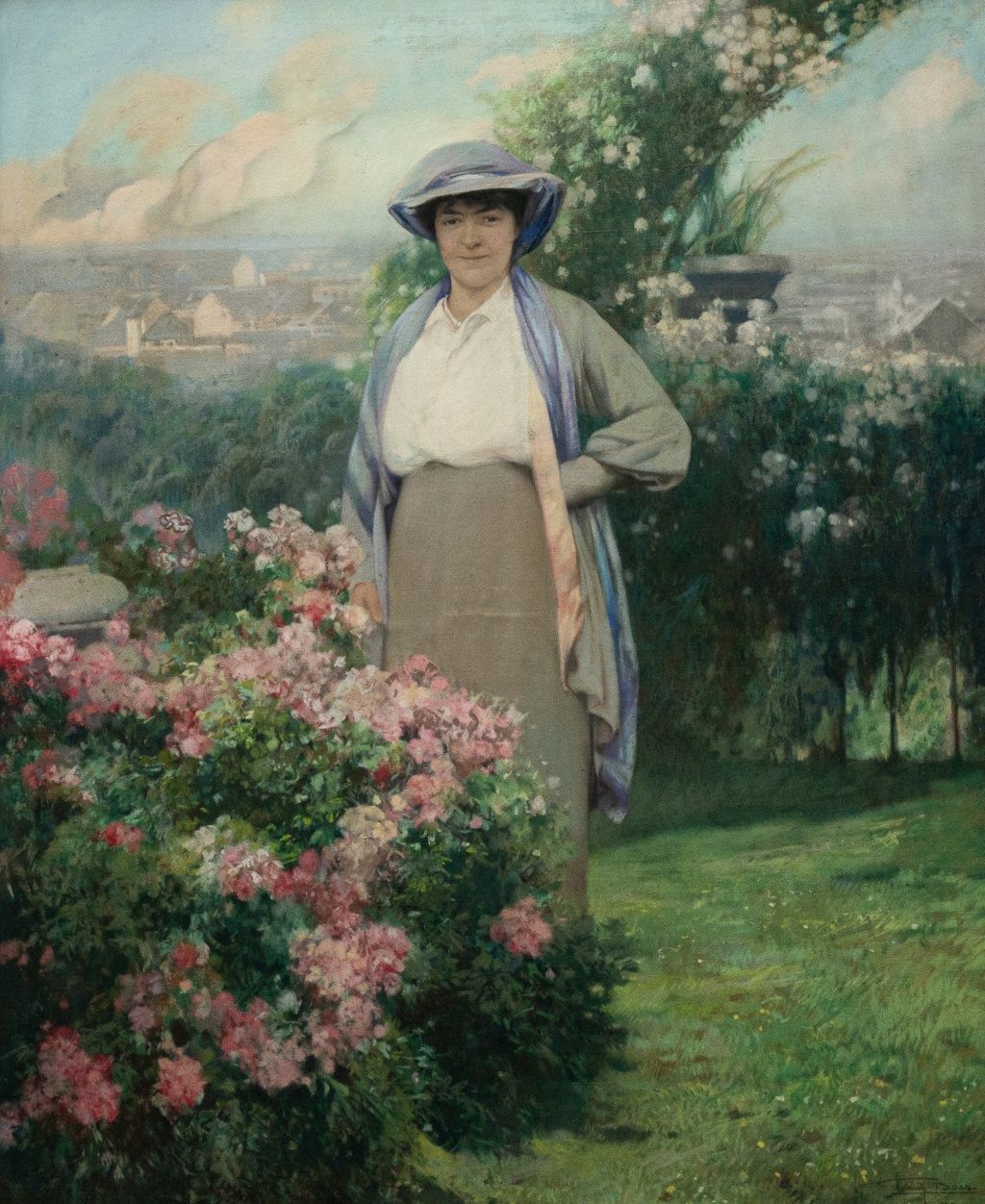 FIRMIN BAES (1874 - 1943) Firmin BAES (1874 - 1943)
Portrait de Mme Hyacinthe Ch&hellip;