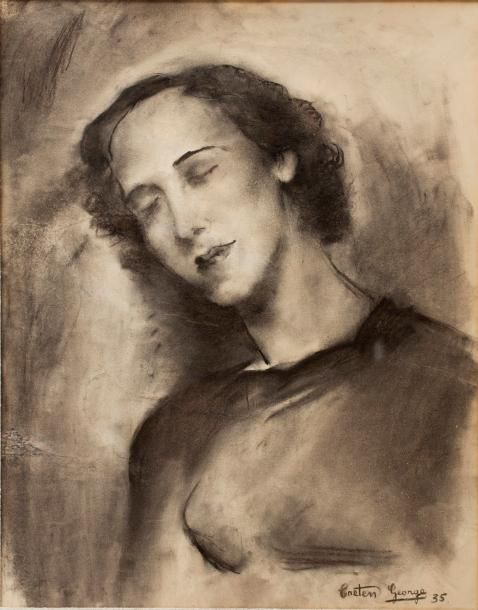 GEORGES CRETEN (1887-1966) Georges CRETEN (1887-1966) 

Portrait de femme 

Fusa&hellip;