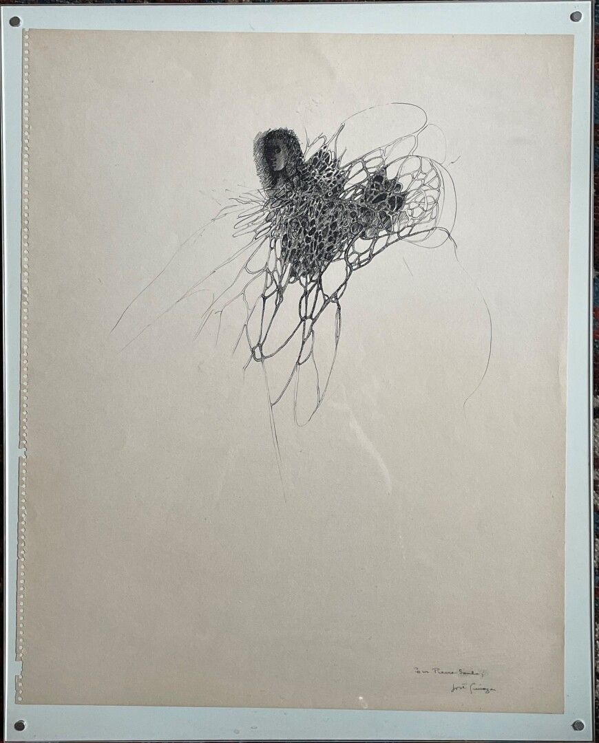 Null 何塞-奎罗加 (1930)

奇妙的存在。

在大的笔记本纸上用笔画。右下方有签名。

46 x 37厘米