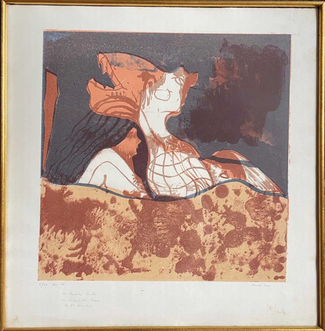 Null Marie HUGO.

Lithograph signed, n°6/ 20, dated dec 1970.

Sent by the artis&hellip;