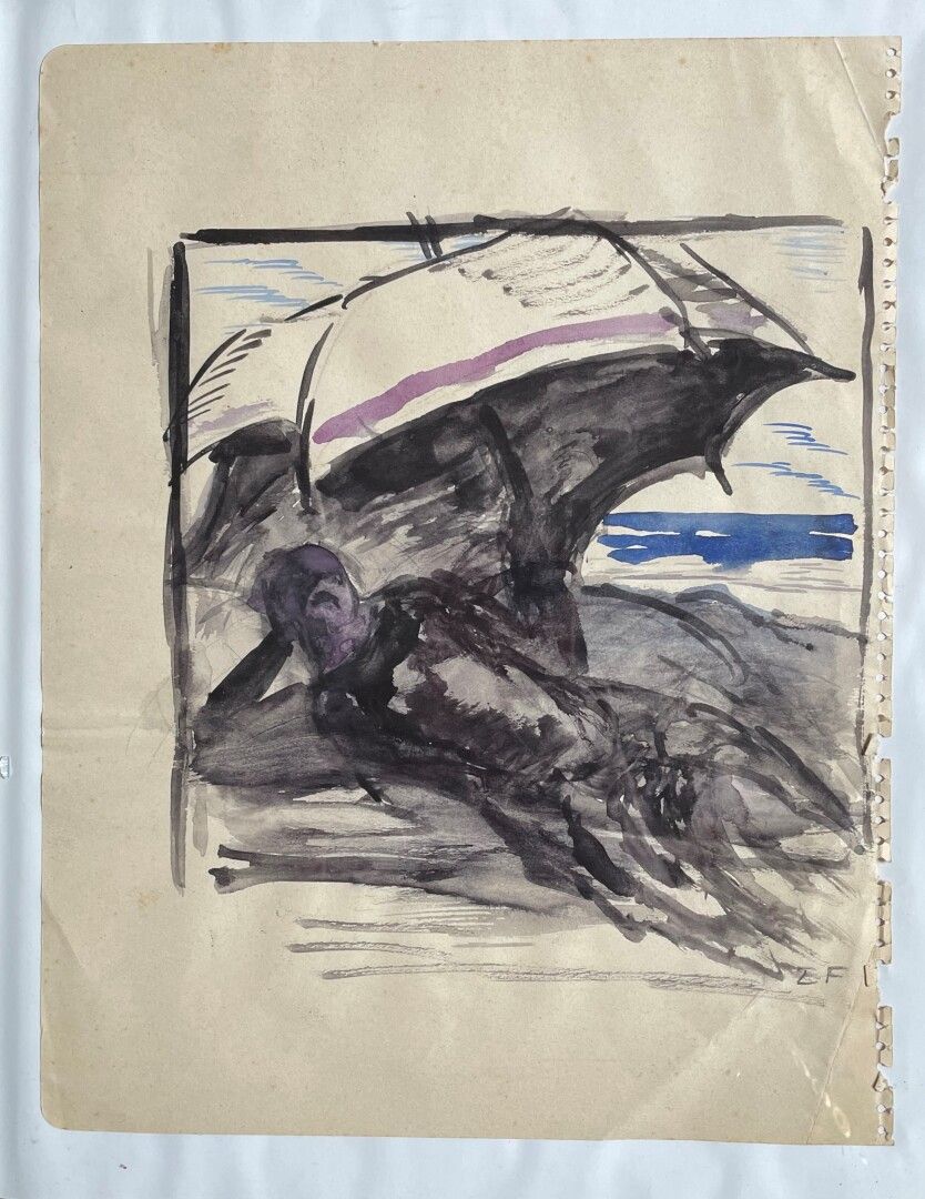 Null Ernest FOUARD ( 1883 - 1951)

海滩上的男人。

纸上水墨。有图案的。

27 x 20,5 cm
