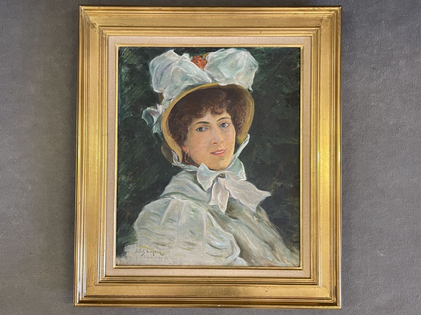 Null Jules CAYRON (1868 - 1940)

Retrato de una mujer con sombrero.

Óleo sobre &hellip;