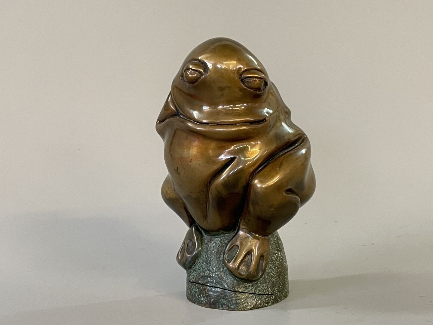 Null 让-克劳德-勒库弗莱（生于1944年）。

蛙人

青铜材质的证明，带有金色和仿古的光泽。

签名

高：17厘米
