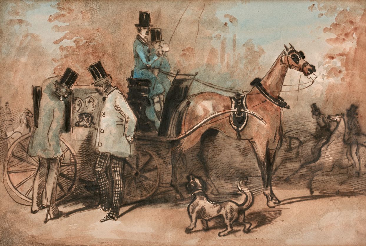 Null Constantin GUYS (1802-1892)

La Rencontre au Bois

Encre noire et aquarelle&hellip;