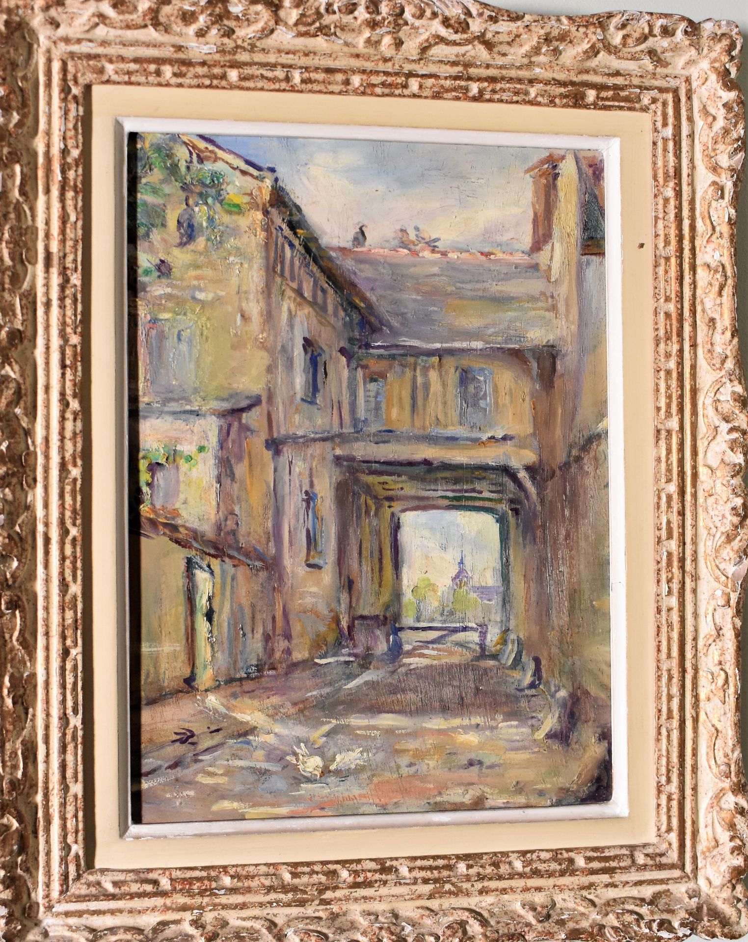 Null Ch. WILMART (20th century): The Porch. Canvas annotated on the back CH. WIL&hellip;