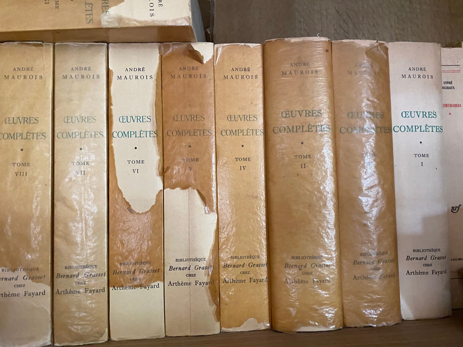 Null LOT OF BOOKS including André Maurois (Complete works).