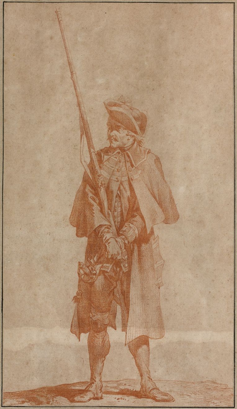 Jean DUPLESSIS-BERTAUX Jean DUPLESSIS-BERTAUX (1750-1818) : Soldato. Stampa del &hellip;