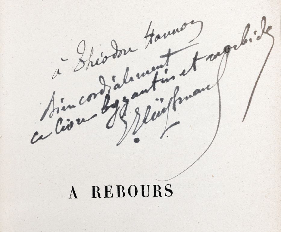 Null HU SMANS (J.-K.). A Rebours. P., Charpentier, 1884. In-12, demi-maroq. Noir&hellip;