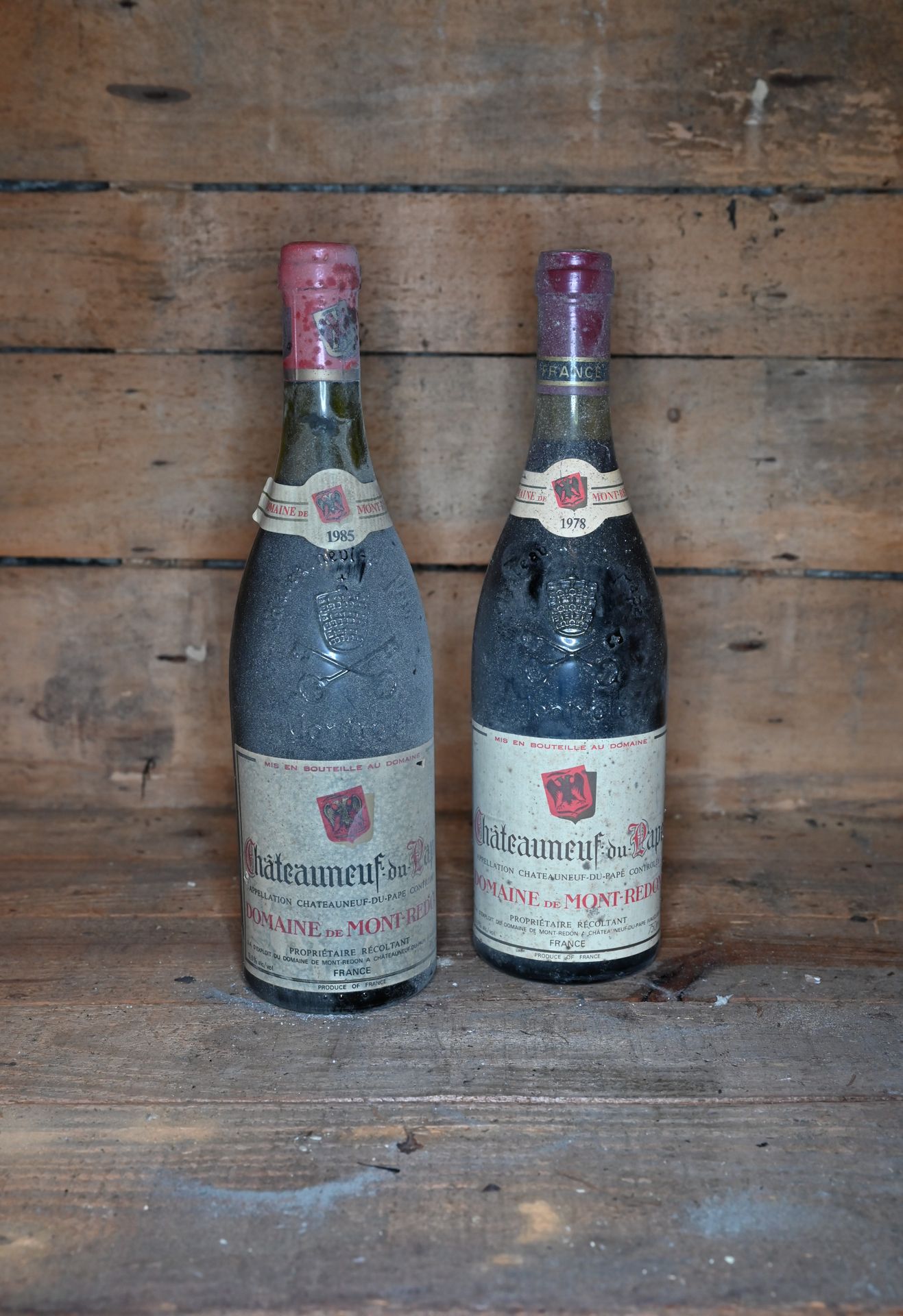 Null 3 bouteilles Chateauneuf du Pape Domaine de Mont-Redon 1978 et 4 bouteilles&hellip;