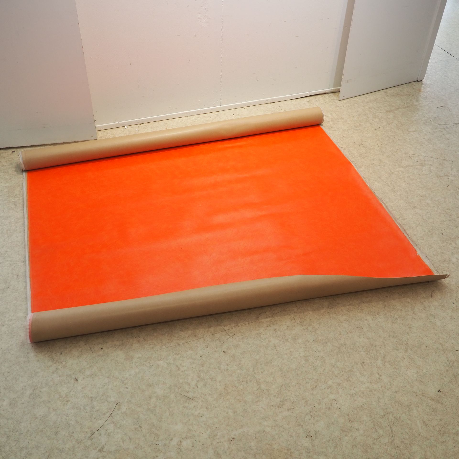 Null Tazza di vinile circa 1950, colore arancione, L: 2,15 M, W: 140 cm, peso: 5&hellip;