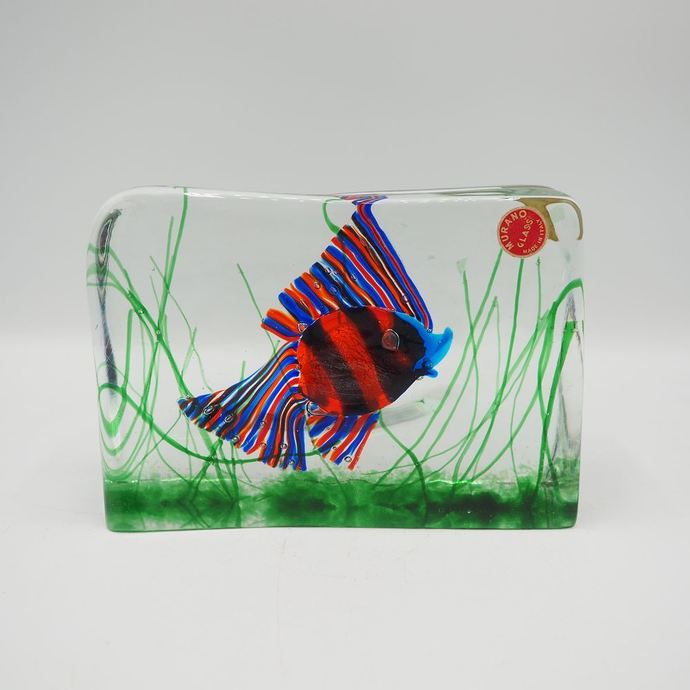 GINO CENEDESE (1907-1973) Gino Cenedese (1907-1973) / Murano: 水族馆，有鱼的玻璃块，Murano标&hellip;
