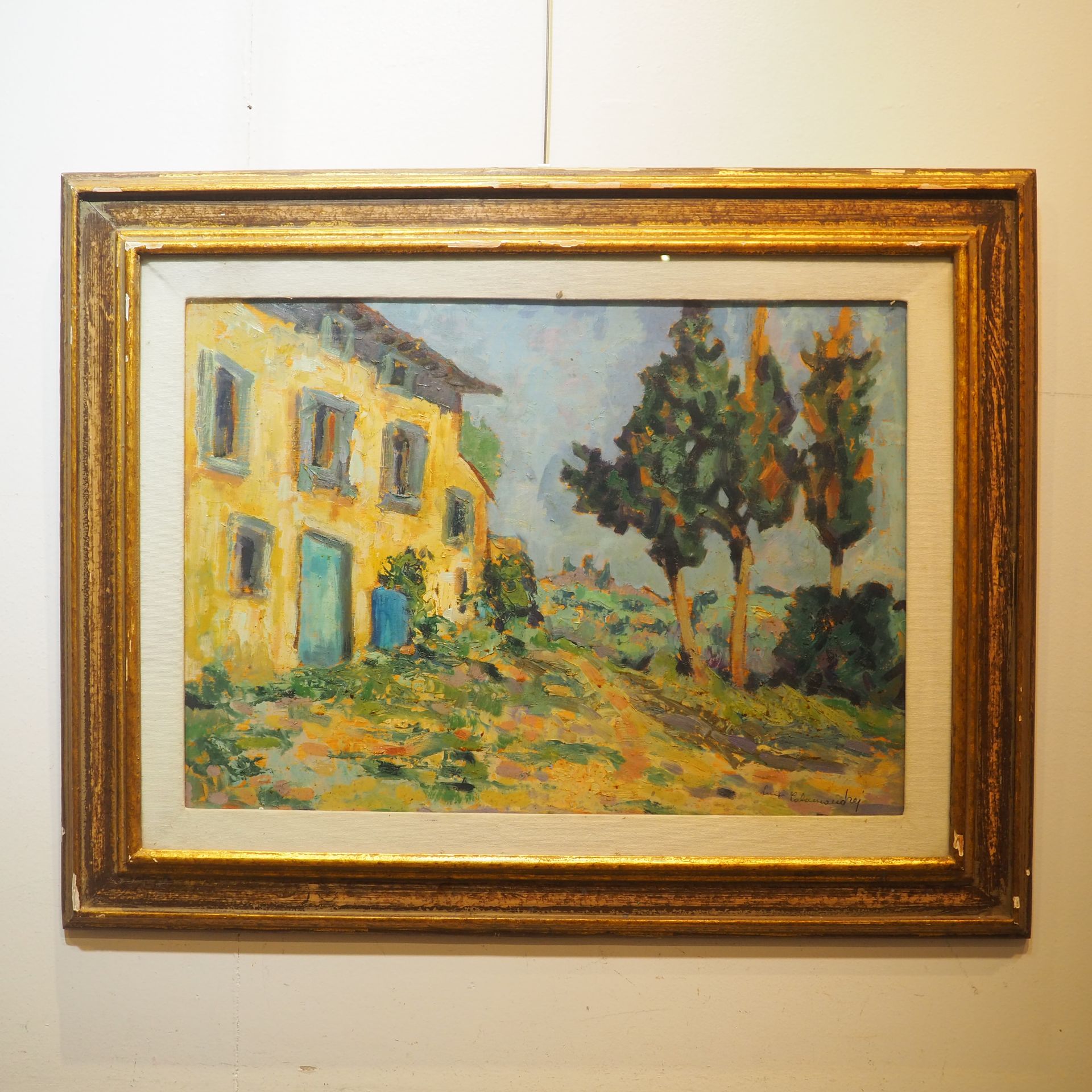 Calamandrei Luigi (XX) Calamandrei Luigi (XX): 油画，小房子，右下角签名，尺寸：50 x 70 cm