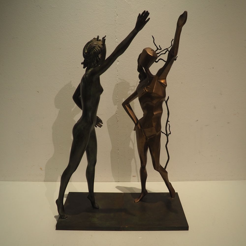 Null Salvador Dali (1904-1989) / Jemelton : Sculpture (en 2 parties), Hommage à &hellip;