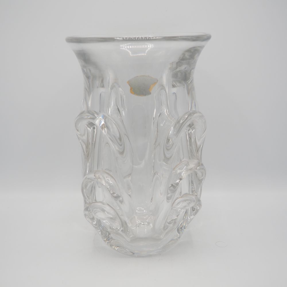 Null Boon Antonio / Val Saint-Lambert : Baluster vase circa 1950, cast crystal w&hellip;