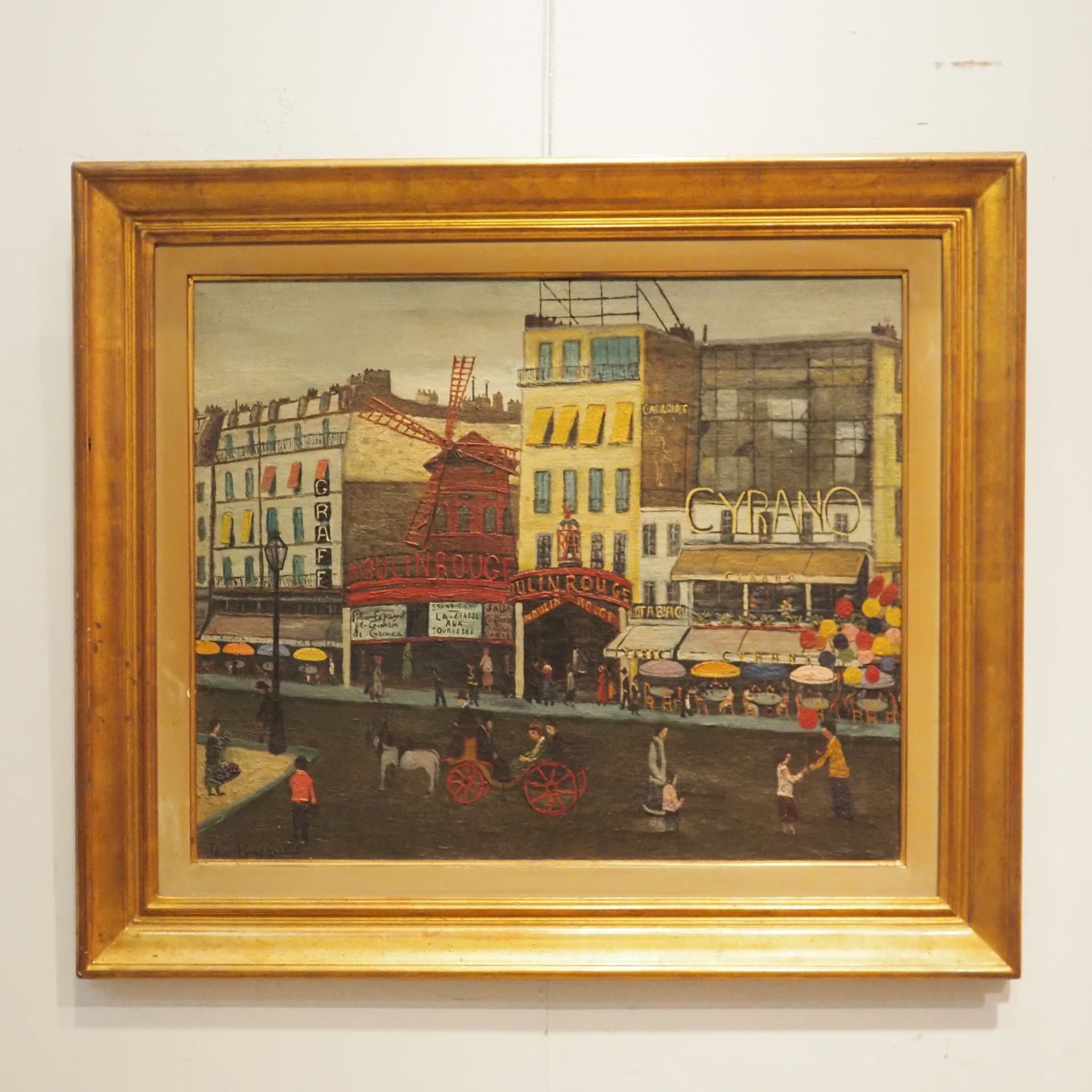 Null 布斯克茨-让（1895-1962）：布面油画，《红磨坊》，左下角签名，印有1957年，尺寸：54 x 65厘米