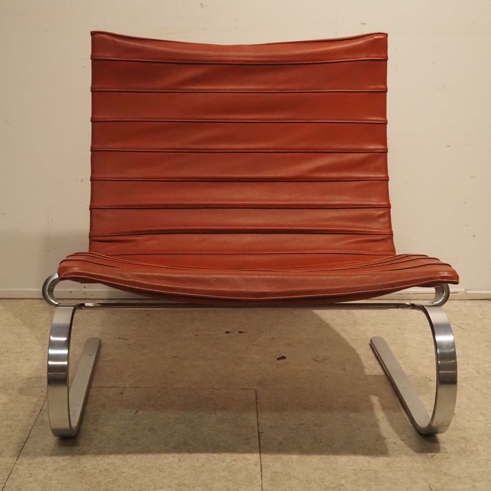 Null Poul Kjaerholm (1929-1980) / Kold Christensen: 一对扶手椅，型号PK20，设计于1967年，弯曲的扁钢框&hellip;