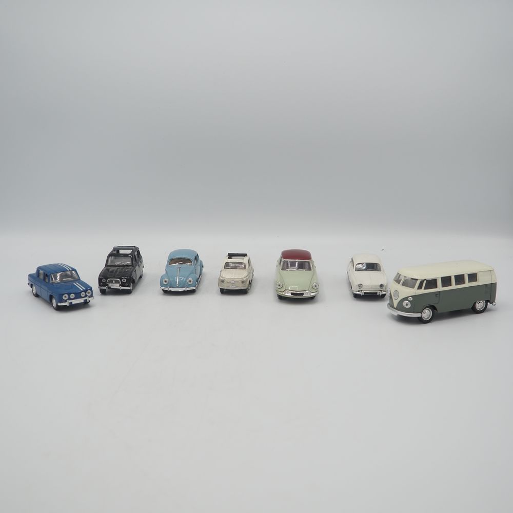 Null Solido : Lot of 7 miniature cars 1/43e, good condition