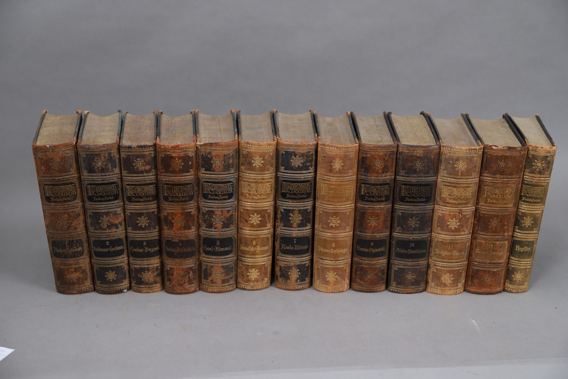 Null TRABAJO RELIGIOSO en alemán 

1884

13 volúmenes encuadernados.