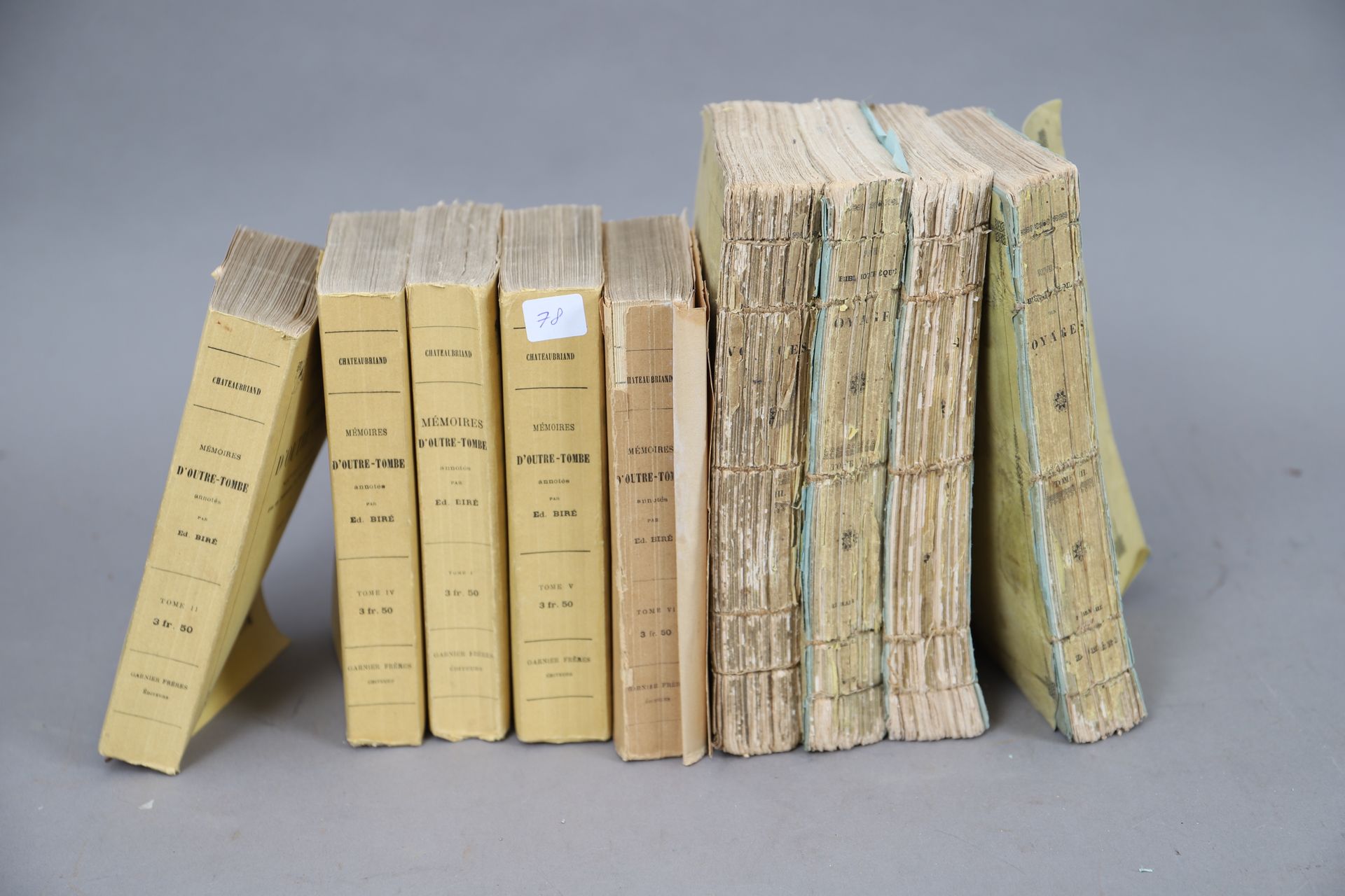 Null CHATEAUBRIAND - MEMOIRES d'OUTRE TOMBE

9 bound volumes.
