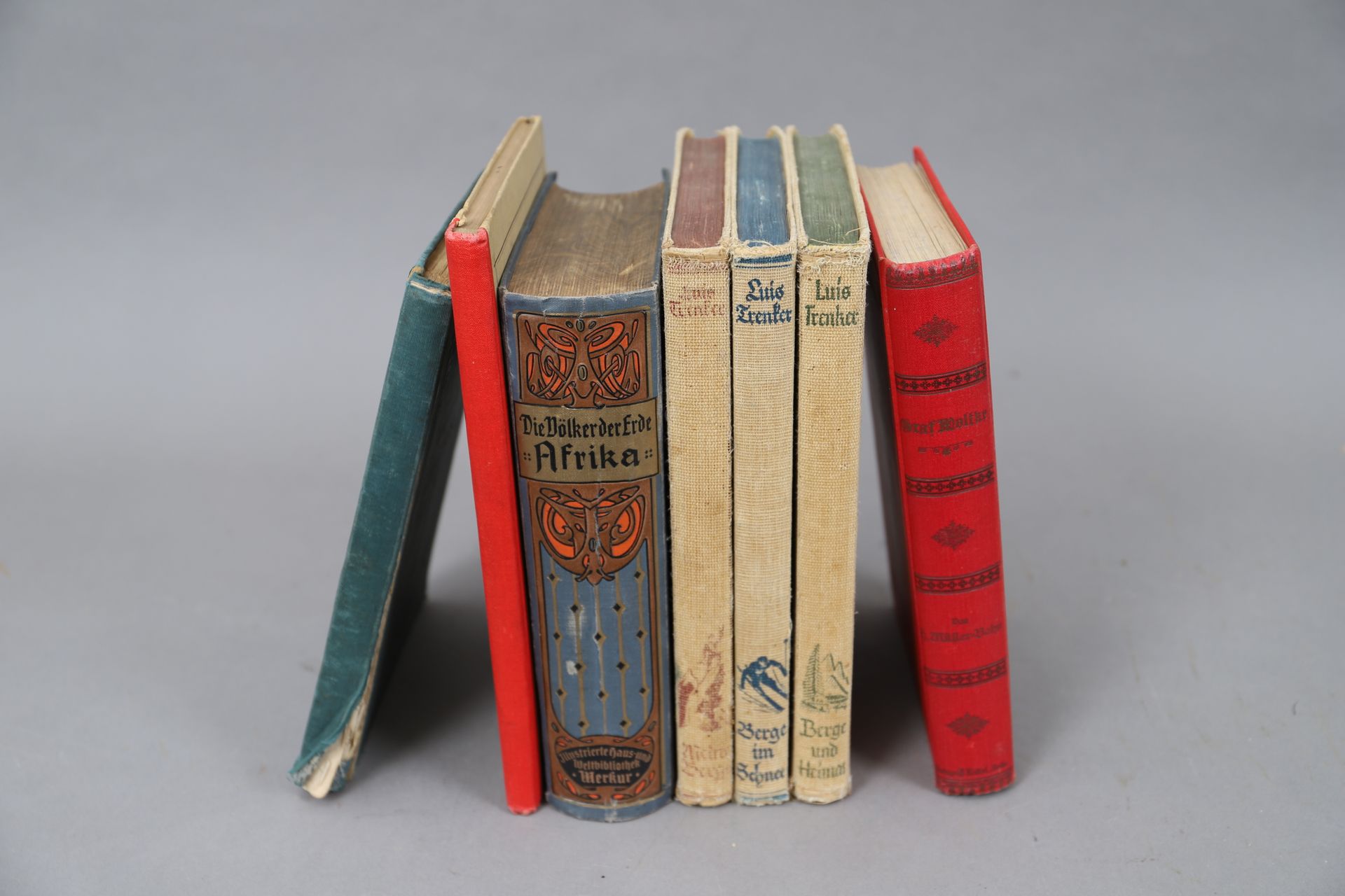 Null 一组7卷的历史和地理资料

德文版，包括一本关于非洲的书

1916年在柏林出版的《中国文化》和两本《舒尔-图册》。
