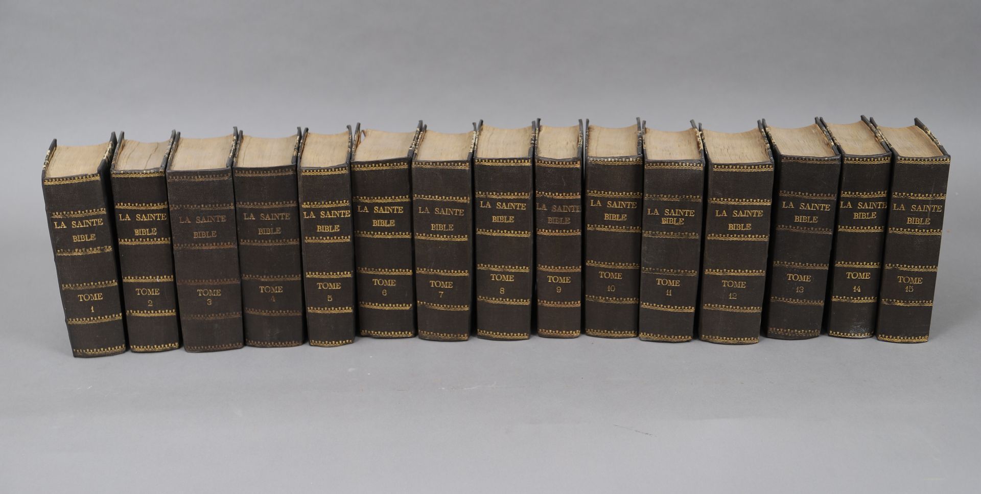Null LA SAINTE BIBLE 

En 15 VOLUMES reliés.

Lyon/ Paris 1825.